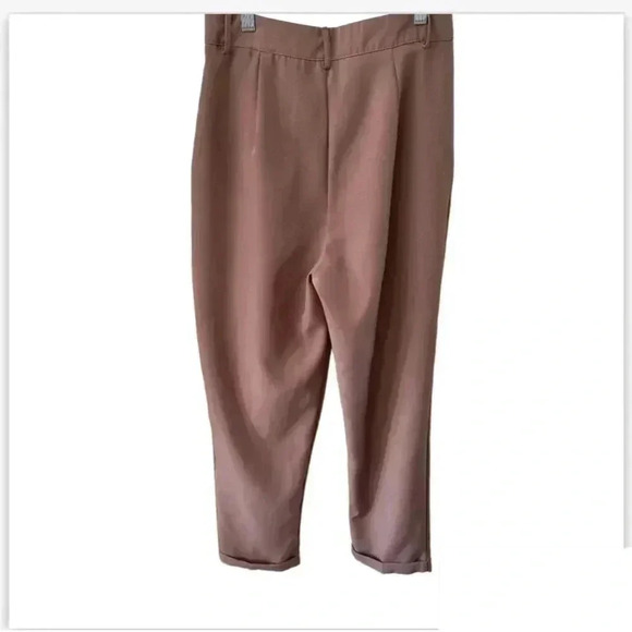 Mauve High Waist Pleated Balloon Pants Women’s‎ Sz 6 80’ 90’ Boho Office Career - Picture 2 of 6